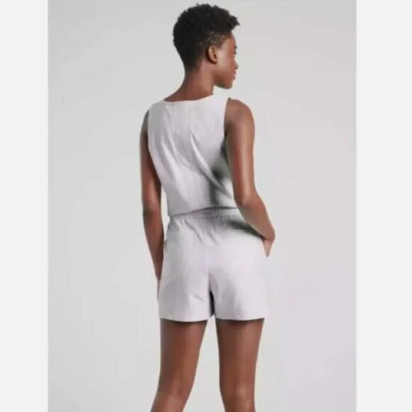 Athleta Farallon Printed Romper-Spliced Magic Veil Grey-Size 3X - NWT MSRP $98 - Picture 6 of 12